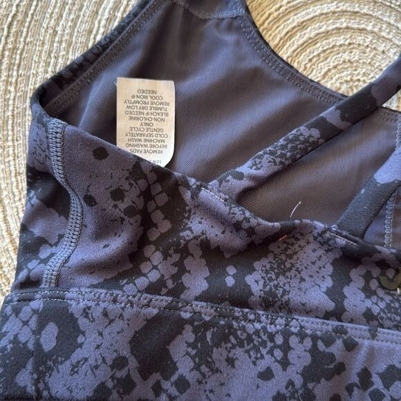 Joy‎ Lab Strappy Sports Bra XS Dark Gray Black Stretch - Picture 4 of 8